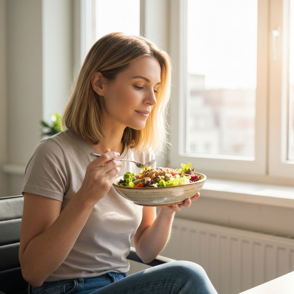 Mittagspause mit Mahlzeit